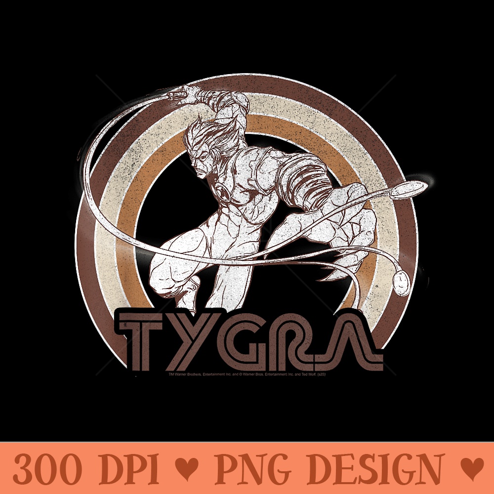 ThunderCats Tygra Retro Rainbow - High Quality PNG Clipart - Lifetime Access To Purchased Files