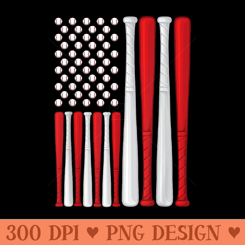 USA Flag American Baseball Flag Vintage Baseball Flag - High Resolution PNG download - Transform Your Sublimation Creations