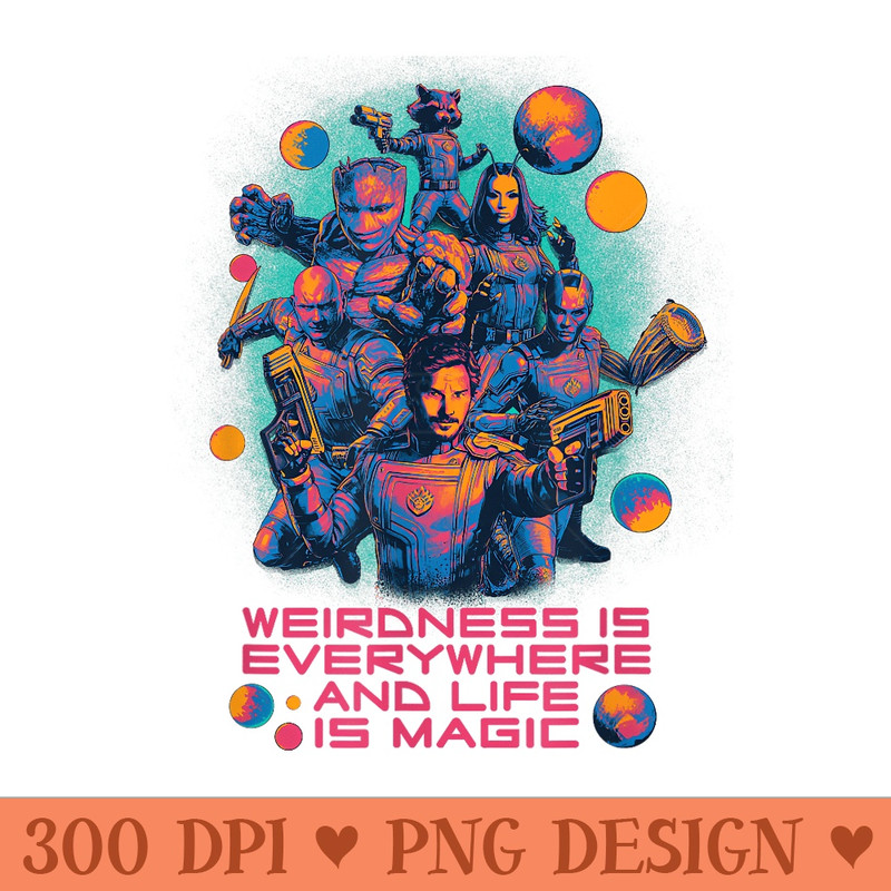 Marvel Guardians of the Galaxy Volume 3 Weirdness Everywhere - High Quality PNG Files - Perfect for Creative Projects