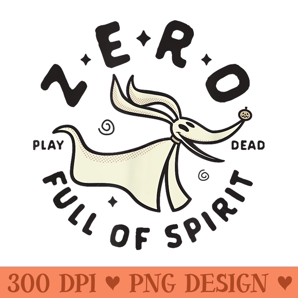 Disney The Nightmare Before Christmas Zero Spirit Animal - High Quality PNG Clipart - Versatile And Customizable Designs