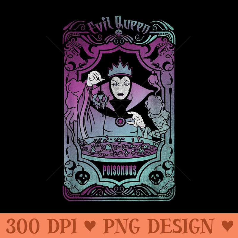 Disney Villains Snow White Evil Queen Tarot Card - High Resolution PNG download - Trendsetting And Modern Collections