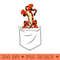 Disney Winnie the Pooh Tigger in My Pocket - PNG Clipart for Graphic Design - Perfect for Personalization
