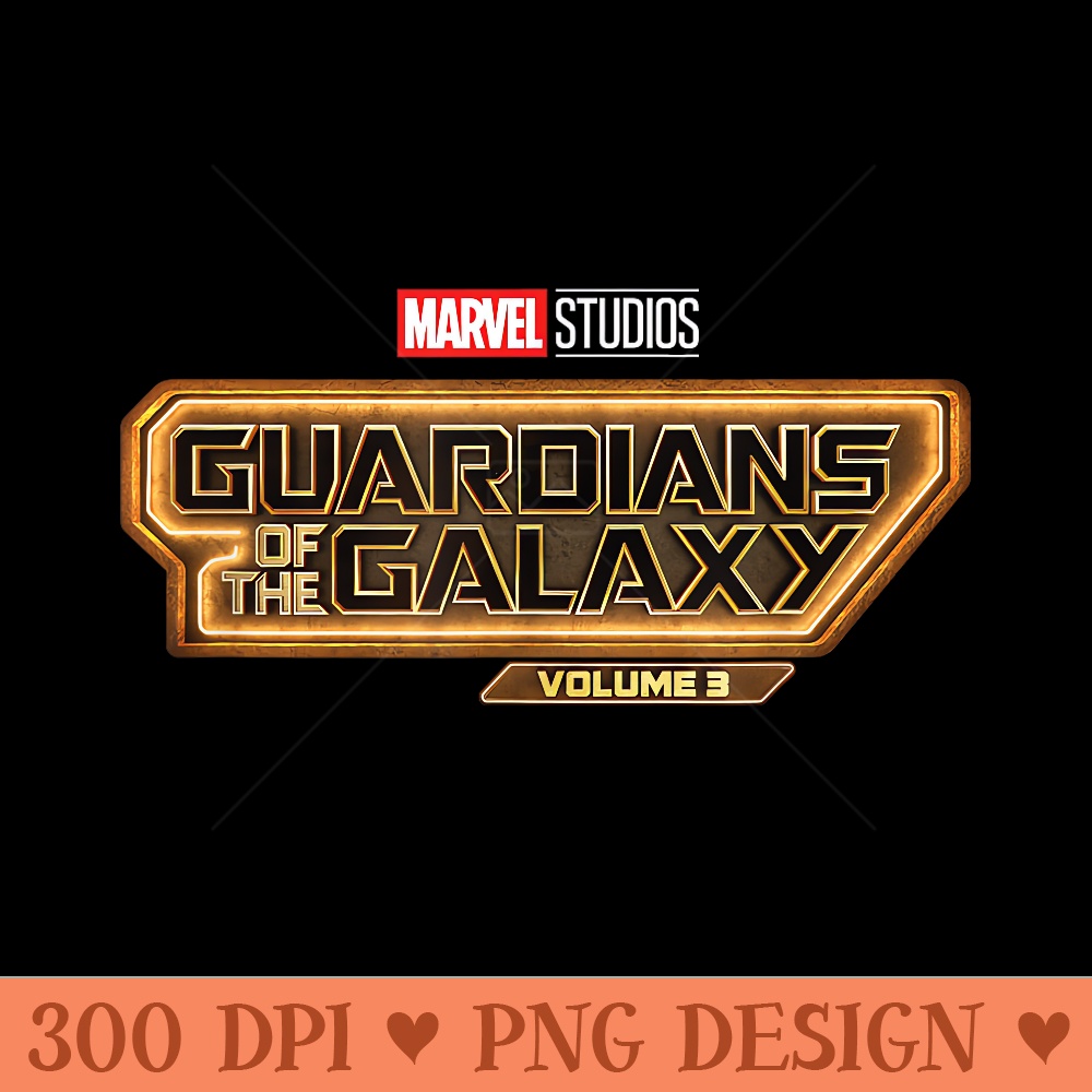 Marvel Guardians of the Galaxy Volume 3 Movie Logo - Trendy PNG Designs - Lifetime Access To Purchased Files