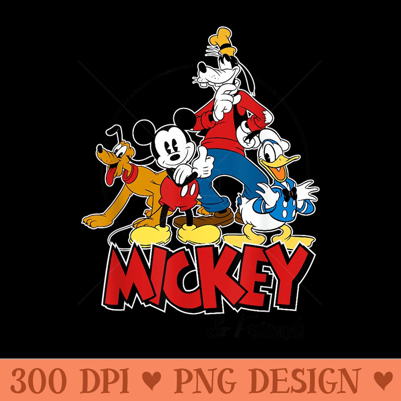 Disney Mickey Mouse and Friends - Vector PNG Clipart - High Resolution And Print Ready Designs