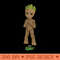 Marvel I Am Groot Super Cute Seedling Superhero Poster - PNG clipart download - Premium Quality PNG Artwork