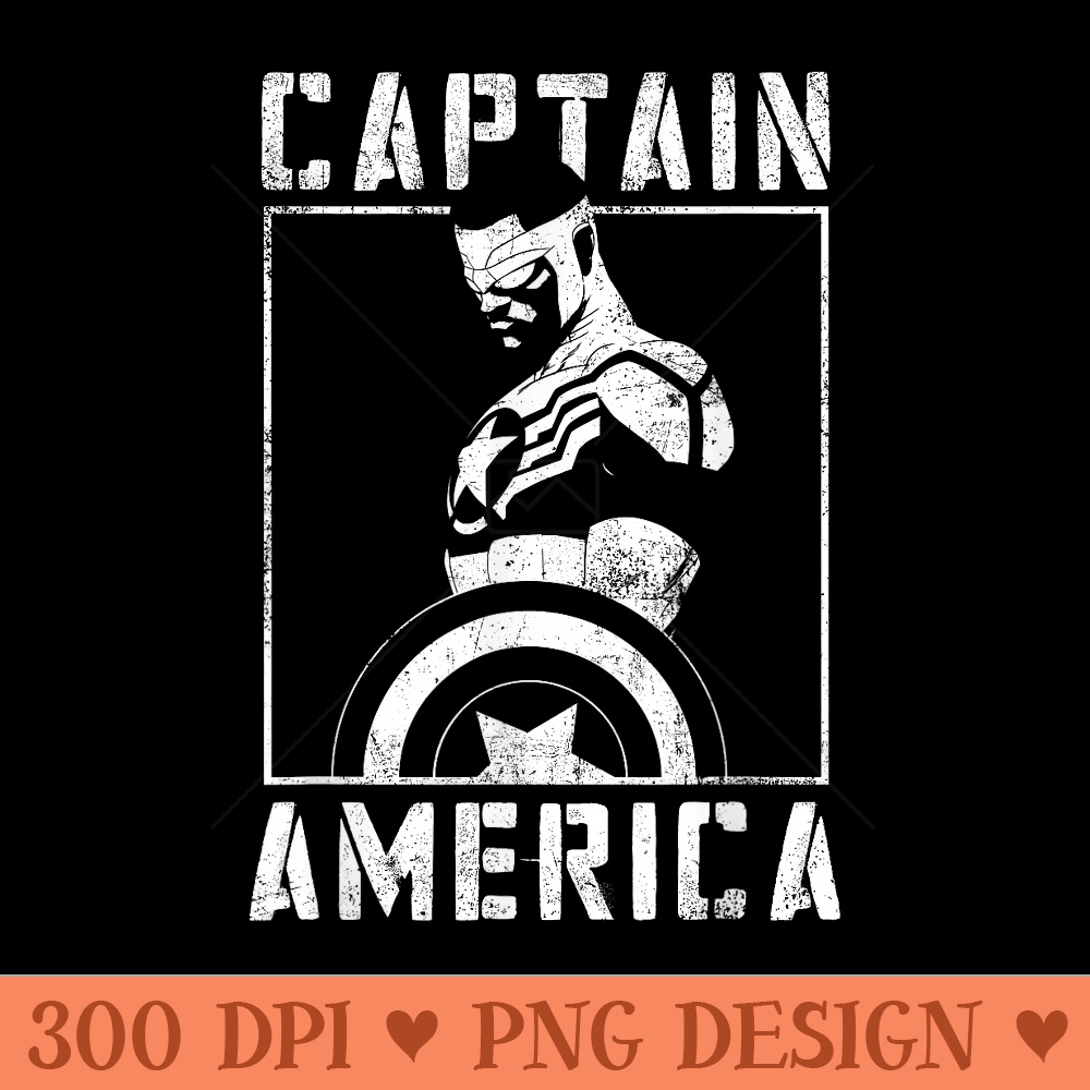 Marvel Avengers Sam Wilson Captain America Handbill - High Quality PNG Clipart - Easy To Print And User Friendly Designs