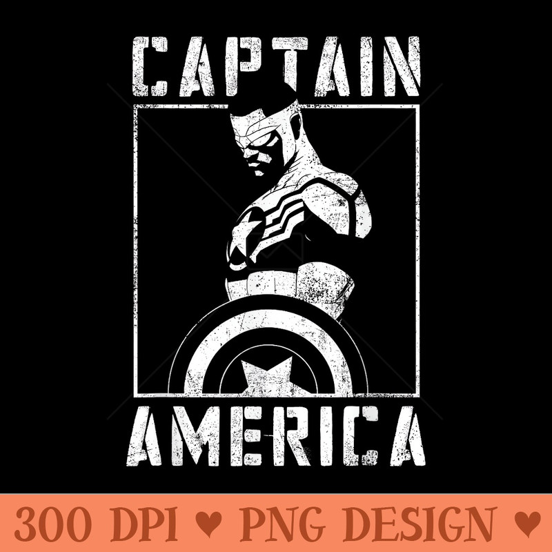 Marvel Avengers Sam Wilson Captain America Handbill - High Quality PNG Clipart - Easy To Print And User Friendly Designs