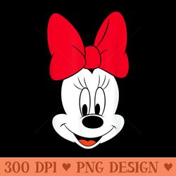 disney minnie mouse big face - transparent png clipart