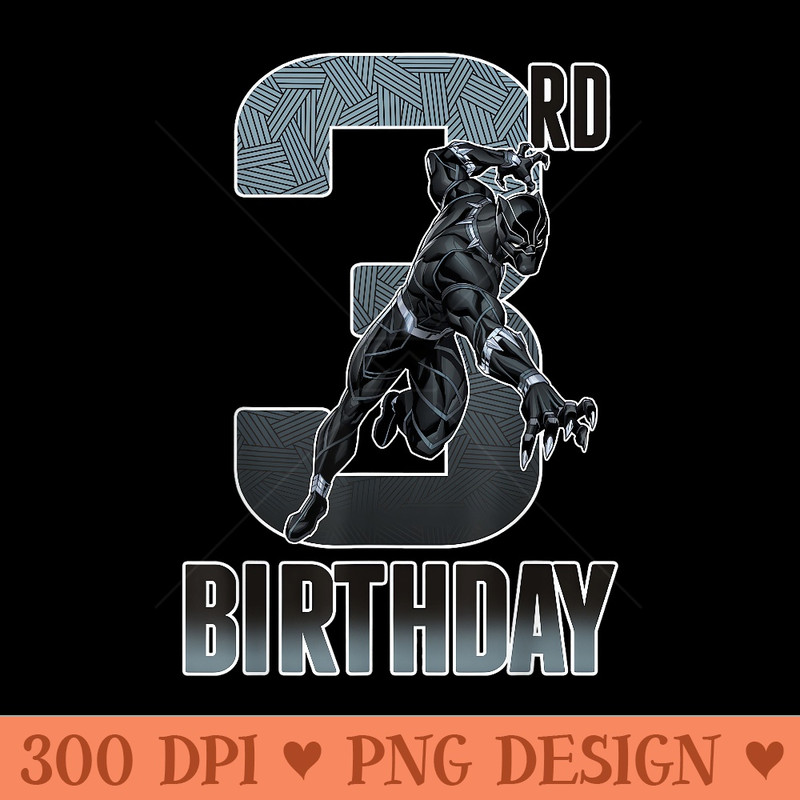 Marvel Comics Classic Avengers Black Panther 3rd Birthday - High Resolution PNG image download - Easy To Print And User Friendly Designs