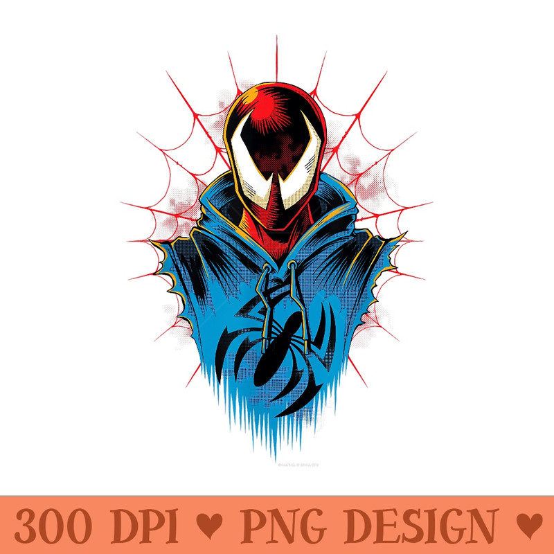 Marvel SpiderMan Across the SpiderVerse Scarlet Spider - PNG Graphics - Unlock Vibrant Sublimation Designs