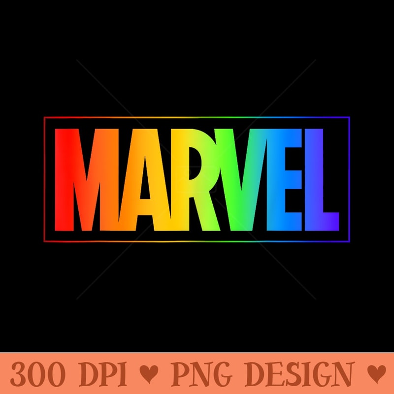 Marvel Gradient Marvel Rainbow Gradient Logo - PNG image download | Inspire Uplift