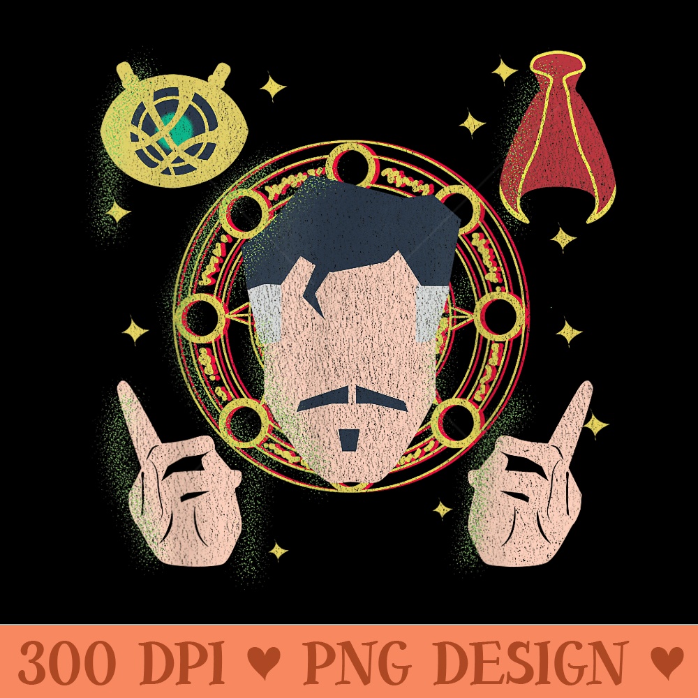 Marvel Doctor Strange Eye Agamotto Cloak Levitation - PNG Art Files - Perfect for Creative Projects