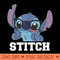 Disney Lilo Stitch Nerdy Stitch Portrait - PNG Templates - Revolutionize Your Designs