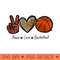 Peace Love Basketball Mom Leopard Print Cheetah Pattern - Ready To Print PNG Designs - High Resolution And Print Ready Designs