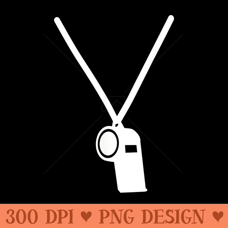 Referee whistle - PNG Clipart for Graphic Design - Spice Up Your Sublimation Projects