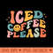 Iced Coffee Please Smilling Face Groovy Graphic - PNG download - Bring Your Designs to Life