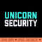 Unicorn Security Funny - PNG Clipart for Graphic Design - High Resolution And Print Ready Designs