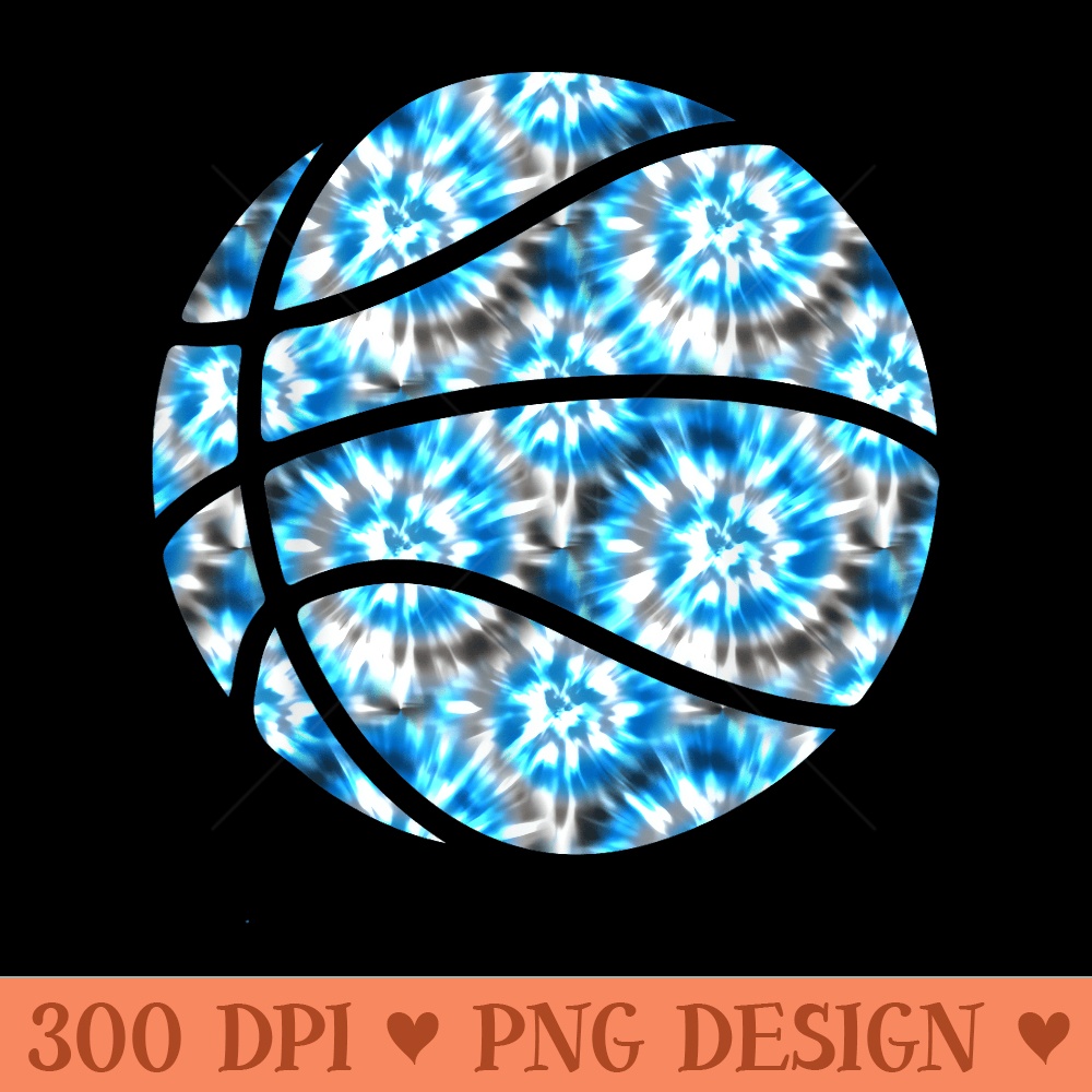Basketball Tie Dye Rainbow Trippy Hippie - PNG design assets - Unique And Exclusive Designs