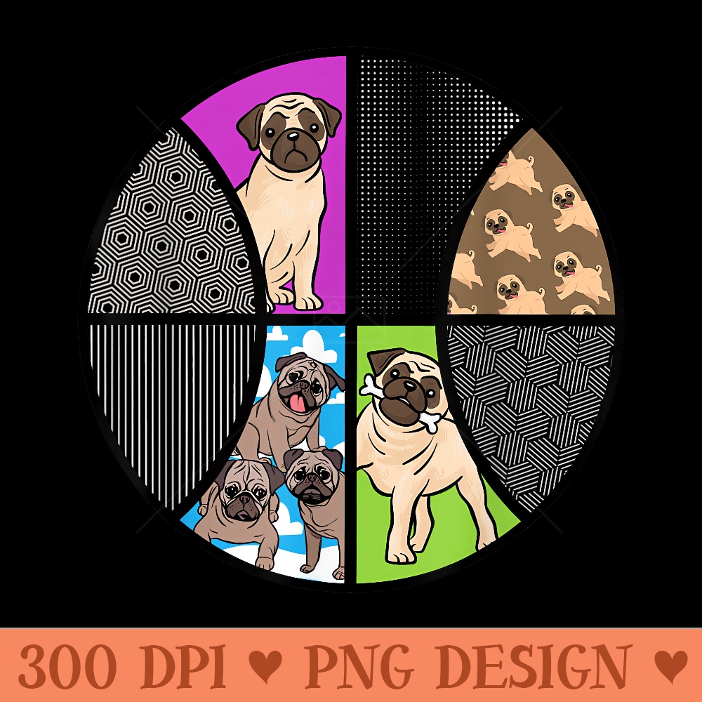 Funny Dog Pug Basketball for Girls - PNG Clipart for Graphic Design - Instant Access To Downloadable Files