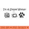Womens Im A Simple Woman like Book Coffee Dog - PNG Clipart for Graphic Design - Versatile And Customizable Designs