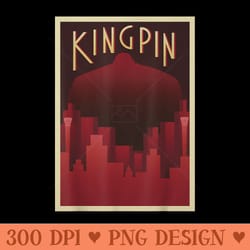 marvel the defenders classic kingpin retro hells kitchen - clipart png