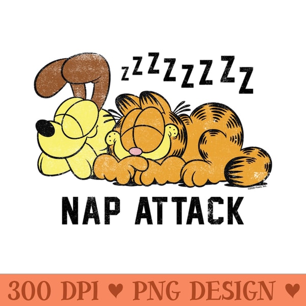 Garfield Attacking Garfield Odie Garfield Nap Attack - PNG Clipart | Inspire Uplift