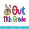 Peace Out 11th Grade Last Day of School Graduate 2024 Premium - PNG Download Icon - Bring Your Designs to Life