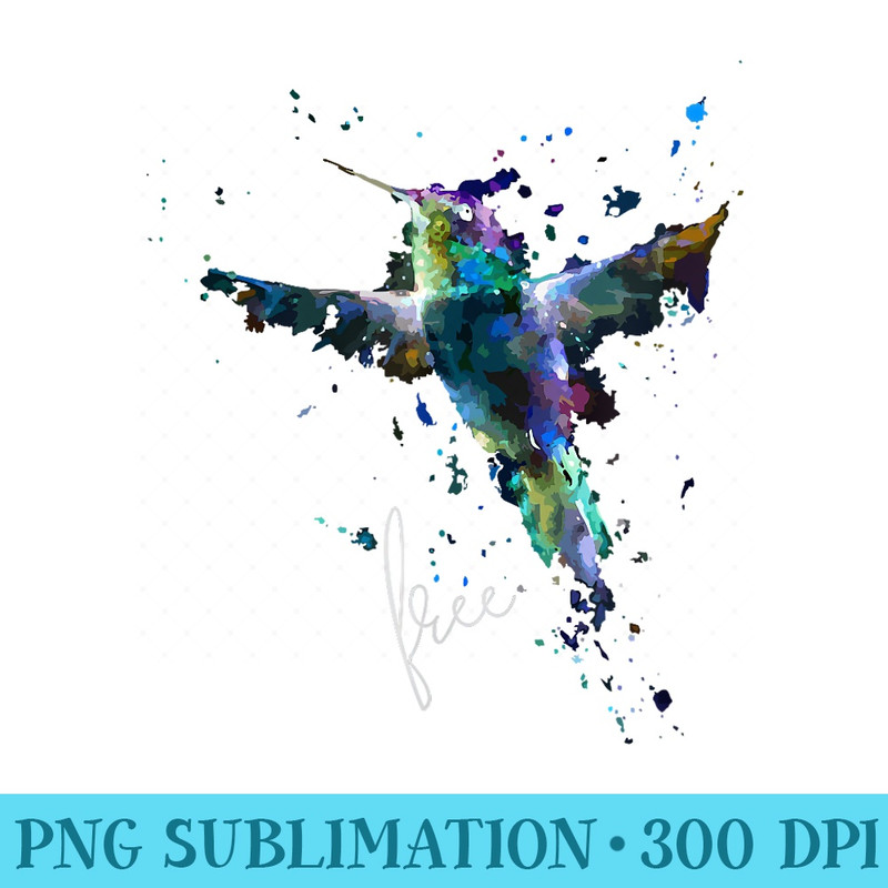 Hummingbird Free Bird Hummingbird Birdwatching gifts - PNG Download Gallery - Perfect for Sublimation Mastery