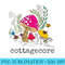 Womens Cottagecore Mushroom Psychedelic Nature Escapism Goblincore - PNG Download Library - High Resolution And Print-Ready Designs