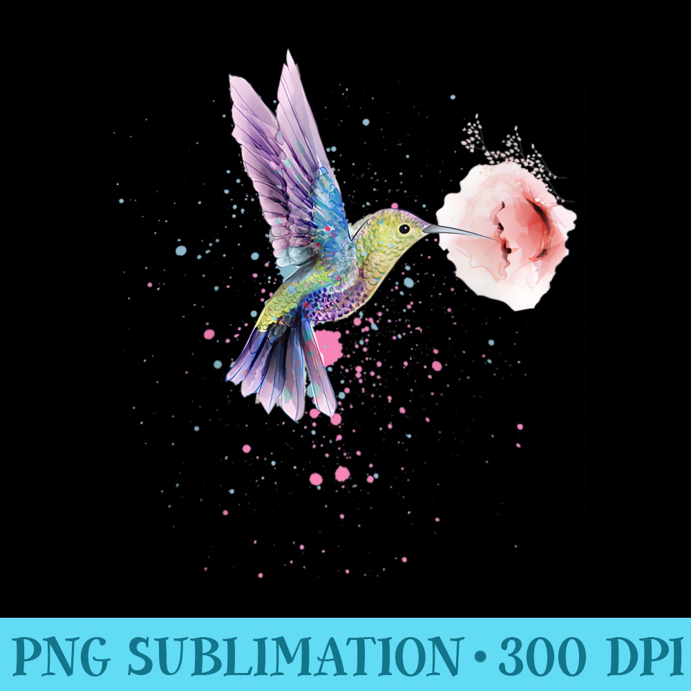 Womens Hummingbird Mothers Day Christmas Mom Nana Bird Lover Raglan Baseball - High Resolution Shirt PNG - Eco Friendly And Sustainable Digital Products