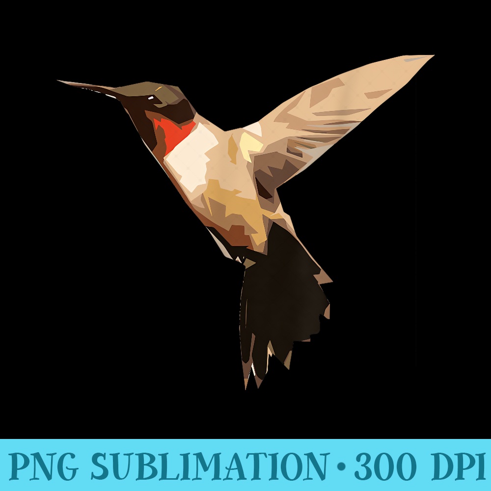 Hummingbird Art Cute Artistic Colorful Birds Animal Nature - PNG Download Artwork - Capture Imagination with Every Detail