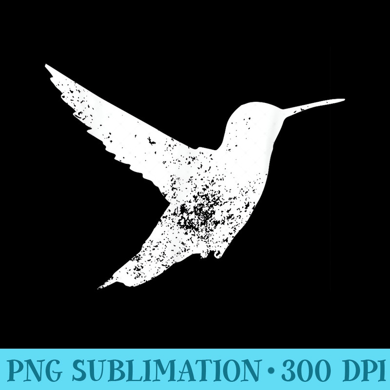 Grunge Hummingbird Print Vintage Hummingbird - High Resolution PNG Designs - Unique And Exclusive Designs