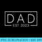 Promoted to Dad 2023 New Dad Fathers Day Baby Daddy - PNG Picture Download - Perfect for Creative Projects