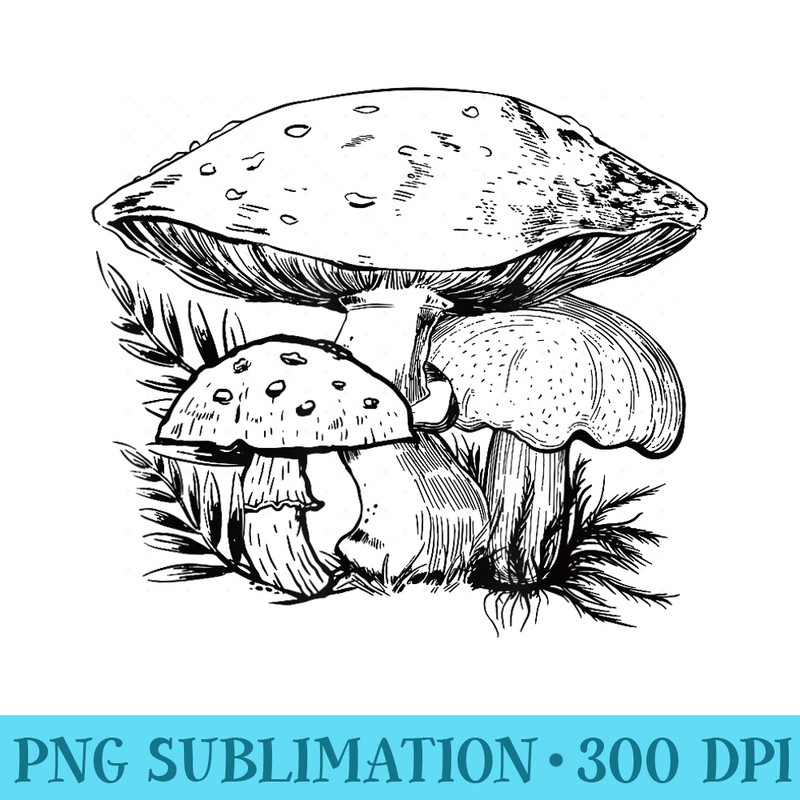 Cute Cottagecore Aesthetic Mushroom Fungi Goblincore - PNG Sublimation - Boost Your Success with this Inspirational PNG Download