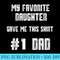 My Favorite Daughter Gave Me This Number One Dad - Shirt Clipart Free PNG - Quick And Seamless Download Process