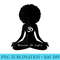 Womens Beacon Of Light Black Heritage Meditation OM Yoga - PNG Sublimation - Premium Quality PNG Artwork