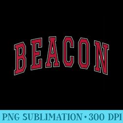 beacon new york souvenir college style red text - sublimation graphics png