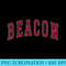 Beacon New York Souvenir College Style Red Text - Sublimation graphics PNG - Stunning Sublimation Graphics