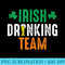 St Patricks Irish Beer Drinking Team Ireland Flag Clover - Digital PNG Artwork - Boost Your Success with this Inspirational PNG Download