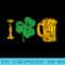 Lucky Brand Mens I Love Beer Four Leaf Clover - PNG Download Resource - Bold & Eye-catching