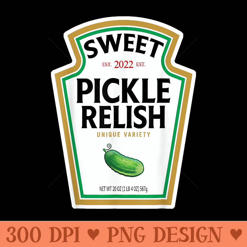 Sweet Green Pickle Relish Funny DIY Halloween - PNG Art Files - Trendsetting And Modern Collections