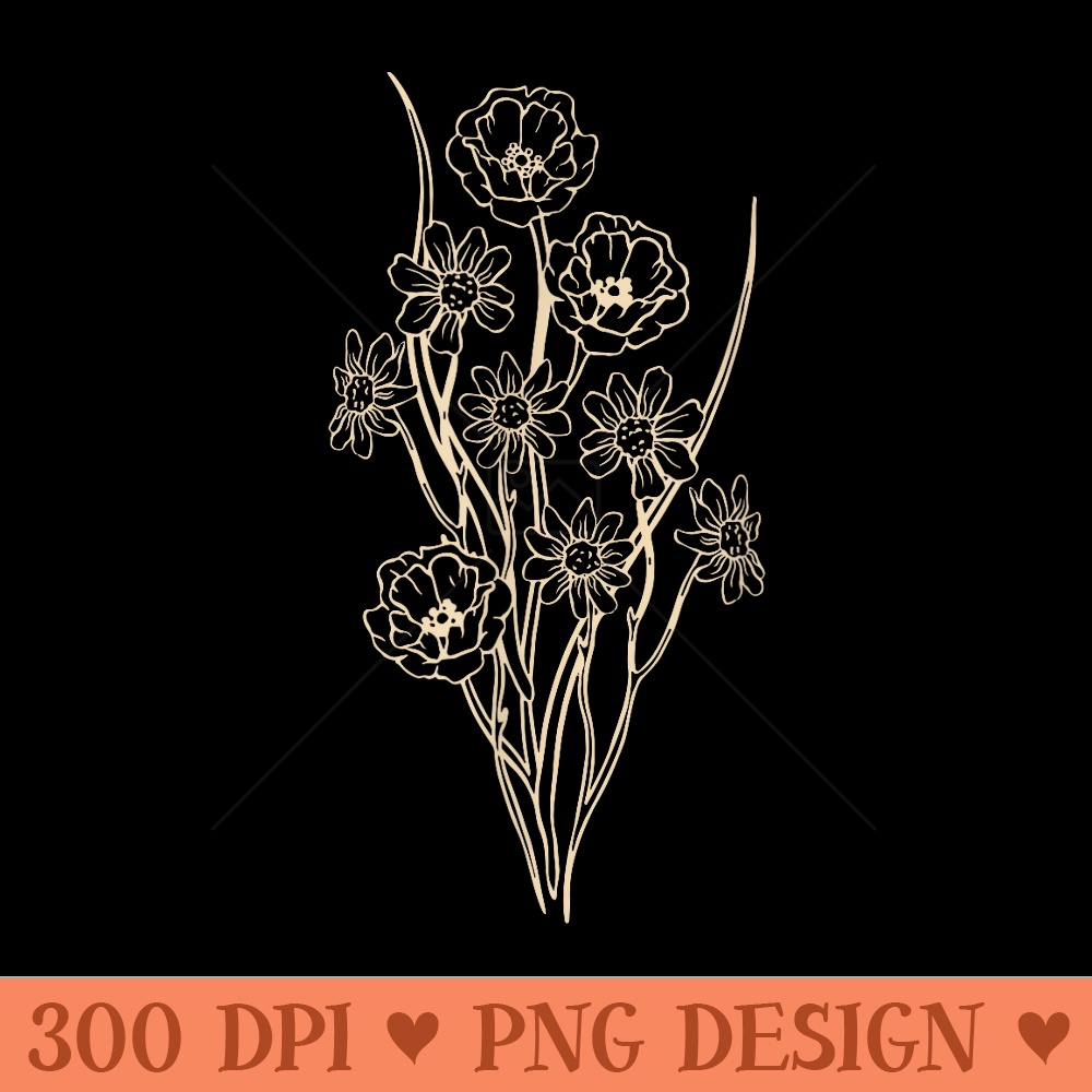 Naturalist Graphic Botanical Plant Boho Flower Wildflower - Beautiful PNG download - Limited Edition And Exclusive Designs