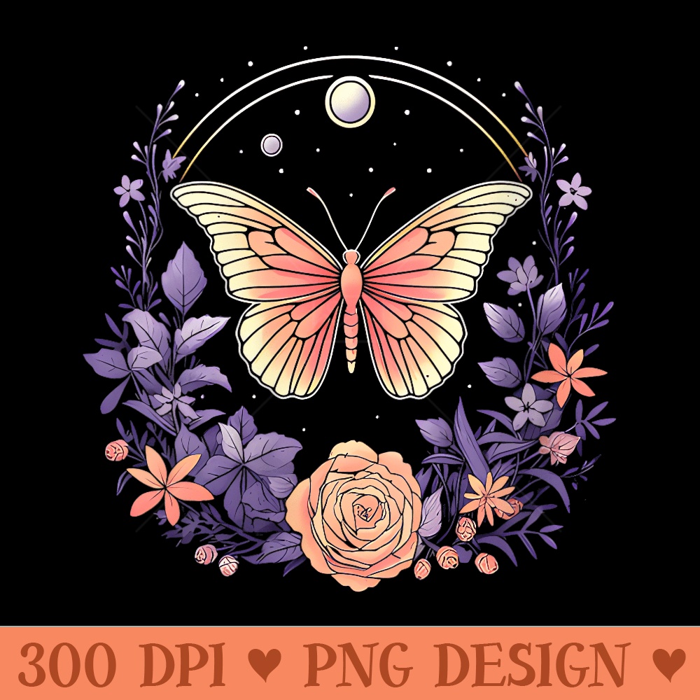 Womens Butterfly lavender Flower girl plant spring sumer wildflower - PNG Download - Bring Your Designs to Life