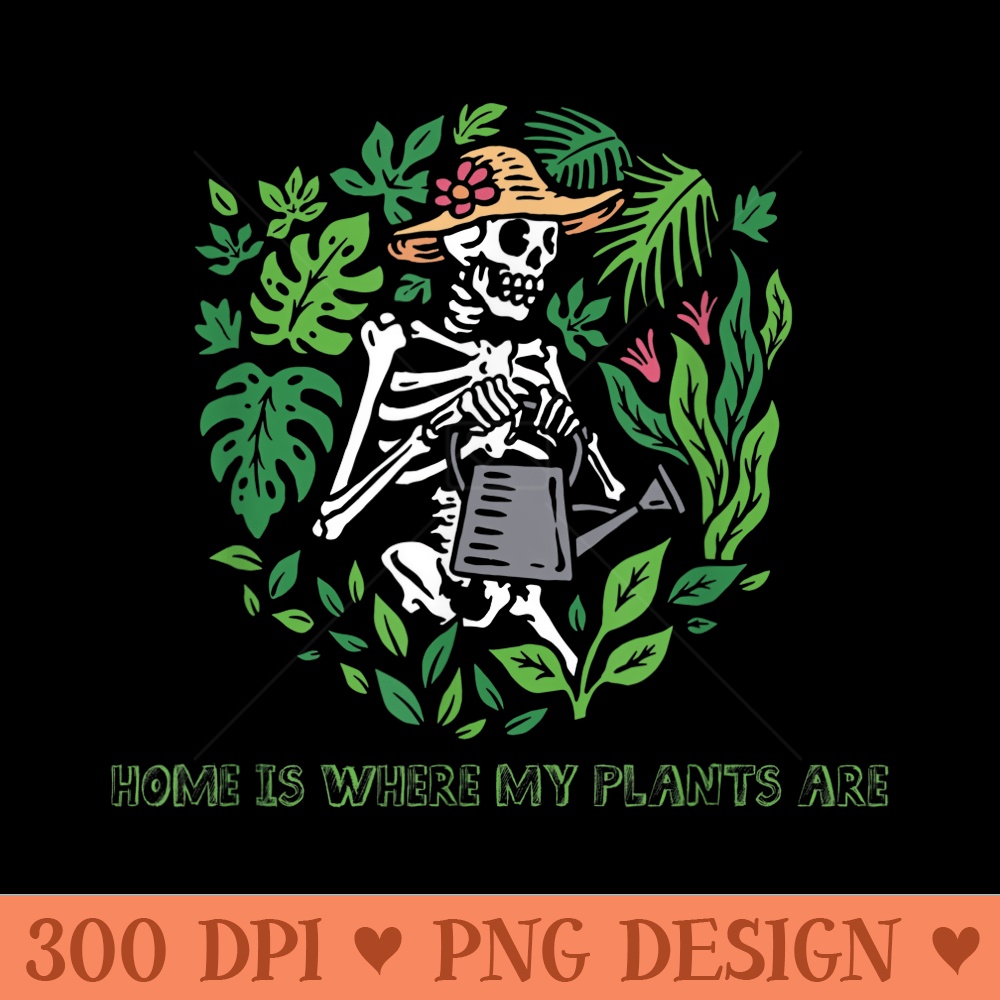 Skeleton Gardening - PNG Clipart for Graphic Design - Create with Confidence