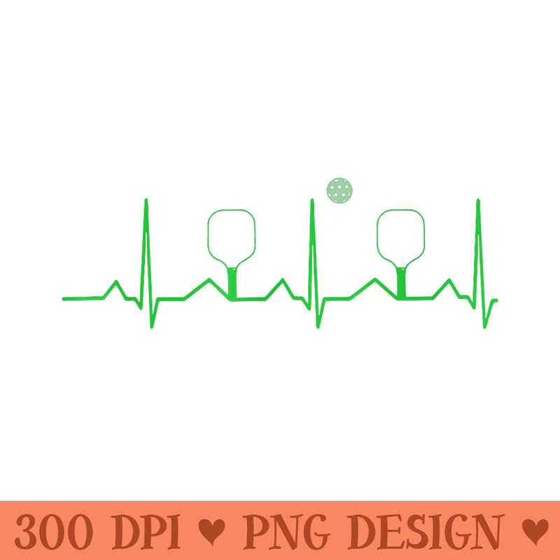 Pickleball Heartbeat Funny for Pickle Ball Players - PNG graphics - Trendsetting And Modern Collections