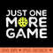 Just One More Game Funny Pun Pickleball Lover Pickle Ball - PNG download with transparent background - Bold & Eye Catching