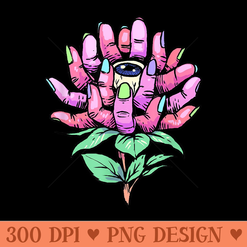 Weirdcore Flower Eyeball Flower Plant Lover Dreamcore - Transparent PNG Clipart - High Resolution And Print Ready Designs