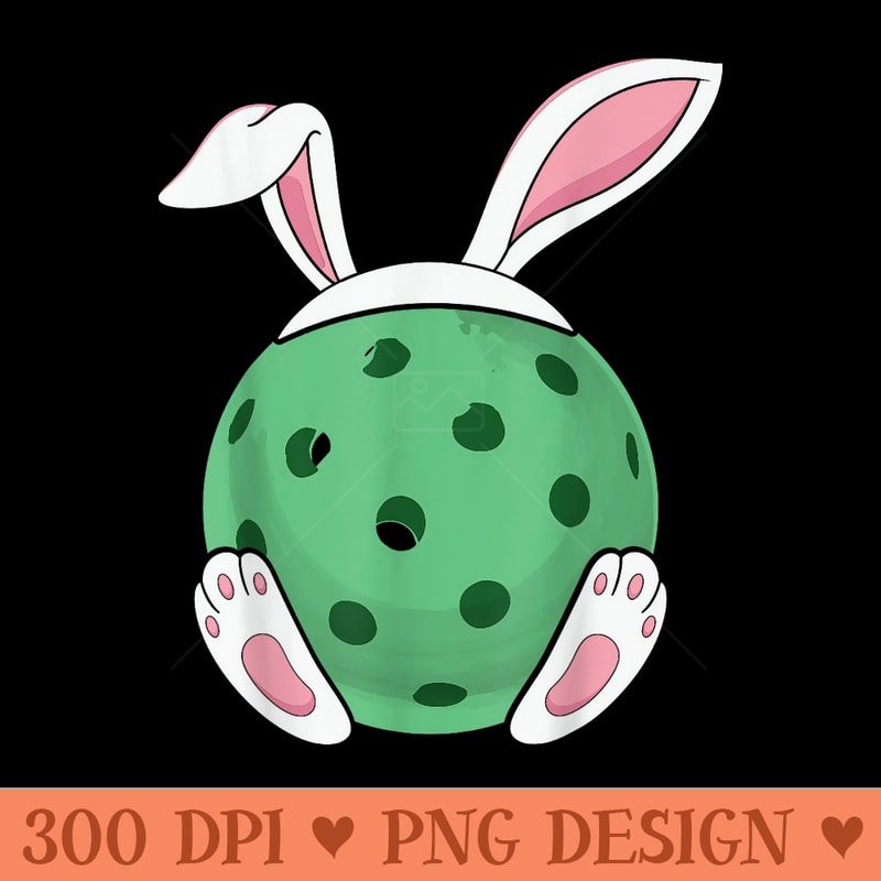Easter Bunny Pickleball Funny Easter Pickle Ball Rabbit - PNG Templates - Perfect for Personalization