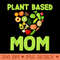Plant Based Mom Mothers Day for Vegan Mom - PNG download for graphic design - Enhance Your Apparel