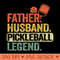 Father Husband Pickleball Legend Grandpa Men Pickle Ball Dad - Unique PNG Artwork - Perfect for Sublimation Art